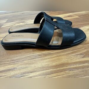 Style & Co. Women's Black Slide Sandals